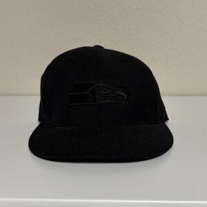 Reebok Seahawks Black Cap